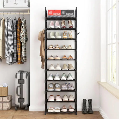 10-Tiers Shoe Rack Tall Large Capacity
